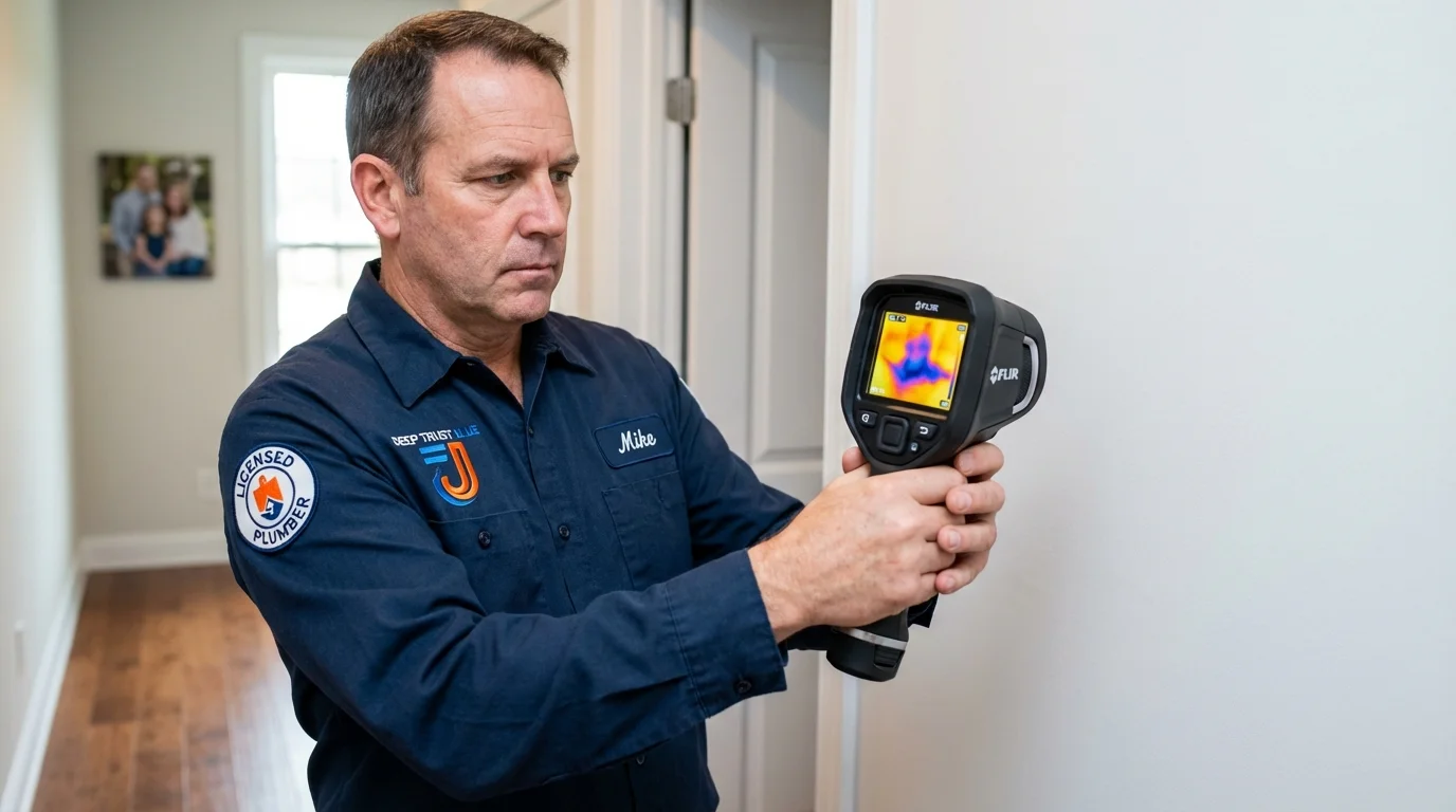 Thermal imaging leak detection by Johns Plumbing LLC in Elton